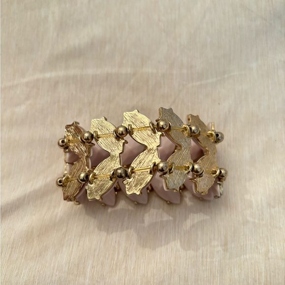 Pink Rhinestone Stretch Bracelet - Picture 3 of 5
